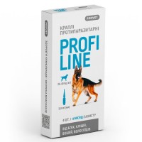 Капли Provet Profiline для собак 20-40 кг, 4 пипетки по 3,0 мл (инсектоакарицид)