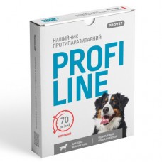 Нашийник Provet Profiline для великих порід собак 70 см, кораловий (інсектоакарицид)