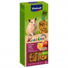 Лакомство для хомяков Vitakraft «Kracker Original + Frucht & Flakes» 112 г / 2 шт. (фрукты и хлопья)