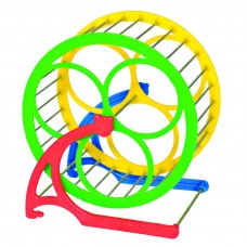 Беговое колесо для грызунов Природа на подставке d=14 см (пластик)