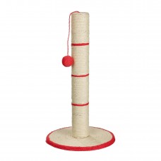 Когтеточка-столбик Trixie с игрушкой на верёвочке h=62 см (бирюзовая, красная, чёрная, синяя)