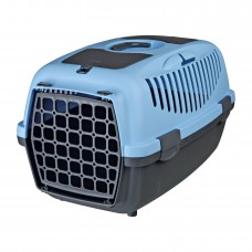 Контейнер-переноска для собак и котов весом до 8 кг Trixie «Capri 2» 37 x 34 x 55 см (голубая)