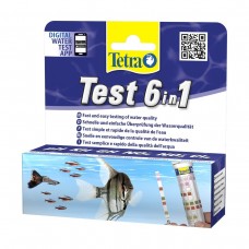 Набор индикаторных тестов для воды Tetra «Test 6in1» 25 шт.