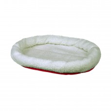 Лежак двухсторонний Trixie «Cuddly Bed» 47 см / 38 см (белый/красный) - dgs