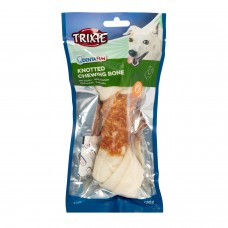 Лакомство для собак Trixie Кость для чистки зубов с курицей Denta Fun 18 см 120 г