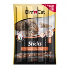 Лакомство для кошек GimCat мясные палочки grain-free 4 шт. (лосось и гребешки)