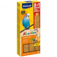Лакомство для попугаев Vitakraft «Kracker Original + Honey & Sesame» 90 г / 3 шт. (мёд и кунжут)