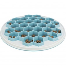 Миска-улей пластиковая для медленного кормления Trixie ø 30 см (голубая) - cts