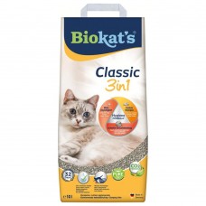 Наповнювач туалета для котів Biokat\'s Classic 3in1 10 л (бентонітовий)