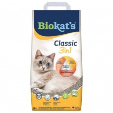 Наполнитель туалета для кошек Biokat\'s Classic 3in1 18 л (бентонитовый)