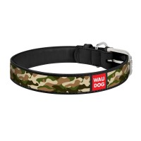 Нашийник WAUDOG Printed «Камо» 38-49 см / 25 мм (чорний)