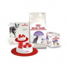 Сухой корм для стерилизованных кошек Royal Canin Sterilised 37 | 2 кг + 12 шт х 85 г паучей влажного корма для кошек + интерактивная кормушка