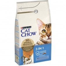 Сухой корм для кошек Cat Chow Feline 3in1 1,5 кг (индейка)