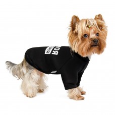 Толстовка для собак Pet Fashion «Дарю любовь за вкусняшку» XS-2 (чёрная)