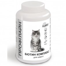 Вітамінно-мінеральна добавка для котів ProVET Профілайн Биотин комплекс 180 табл, 145 г (для шкіри та шерсті)