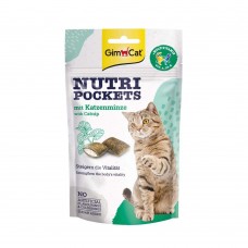 Вітамінні ласощі для котів GimCat Nutri Pockets Котяча м\'ята + Мультивітамін 60 г