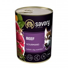 Вологий корм для дорослих собак Savory 400 г (яловичина)