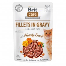 Влажный корм для кошек Brit Care Cat pouch 85g (филе утки в соусе)