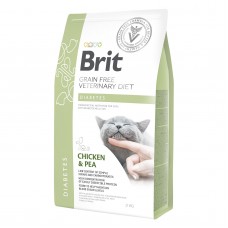 Сухой корм для кошек, при сахарном диабете Brit GF Veterinary Diet Diabetes 2 кг (курица)