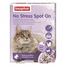 Краплі на холку для котів Beaphar «No Stress Spot On», 3 пипетки (заспокійливий засіб)