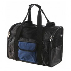 Рюкзак-переноска для собак та котів вагою до 8 кг Trixie «Connor» 42 x 29 x 21 см (чорна)