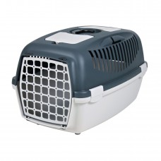 Контейнер-переноска для собак и котов весом до 12 кг Trixie «Capri 3» 40 x 38 x 61 см (серая)