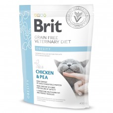 Сухой корм для кошек, для снижения веса Brit GF Veterinary Diet Obesity 400 г (курица)