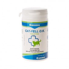 Витамины для кошек Canina «Fell O.K.» 100 таблеток, 50 г (для кожи и шерсти)