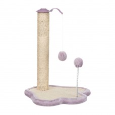 Когтеточка - столбик Trixie Junior лапа с игрушками 40 см / 38 см / 50 см (сиреневая)