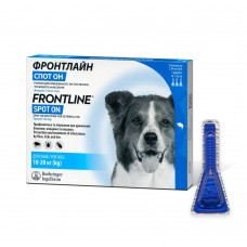 Капли на холку для собак Boehringer Ingelheim (Merial) «Frontline» СПОТ Он от 10 до 20 кг, 1 пипетка (от внешних паразитов)