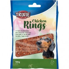 Лакомство для собак Trixie «Chicken Rings», 100 г (курица)
