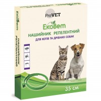 Нашийник для котів та собак ProVET «ЕкоВет» 35 см (від зовнішніх паразитів)