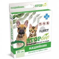 Нашийник для котів та собак ProVET «STOP-Біо» 35 см (від зовнішніх паразитів)
