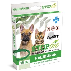 Ошейник для кошек и собак ProVET «STOP-Био» 35 см (от внешних паразитов)