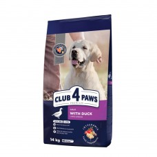 Сухий корм для дорослих собак великих порід Club 4 Paws Premium 14 кг (качка)