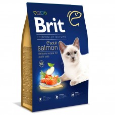 Сухой корм для котов Brit Premium by Nature Cat Adult Salmon 8 кг (лосось)