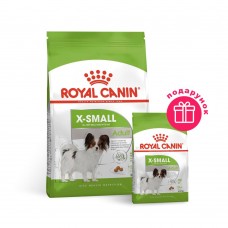 Сухий корм для дорослих собак дрібних порід Royal Canin X-Small Adult 1,5 кг + 500 г у ПОДАРУНОК (домашня птиця)