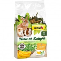 Травяной микс для грызунов GimBi Natural Delight овес и банан, 100 г
