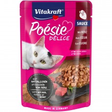 Влажный корм для котов Vitakraft Poésie Délice pouch 85г (сердца в соусе)