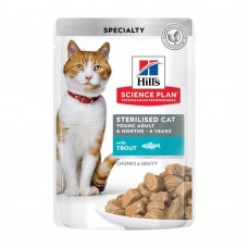 Влажный корм для стерилизованных кошек Hills Science Plan Sterilised pouch 85 г (треска)
