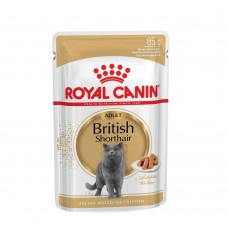 Влажный корм для взрослых кошек породы британская короткошерстная Royal Canin British Shorthair Adult 85 г (домашняя птица)