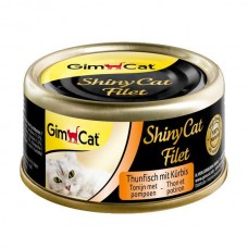 Вологий корм для котів GimCat Shiny Cat Filet 70 г (тунець та гарбуз)