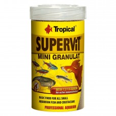 Сухой корм для аквариумных рыб Tropical в гранулах «Supervit Mini Granulat» 100 мл (для всех аквариумных рыб)