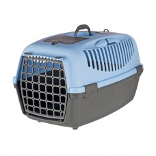 Контейнер-переноска для собак и котов весом до 12 кг Trixie «Capri 3» 40 x 38 x 61 см (голубая)