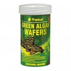 Сухой корм для аквариумных рыб Tropical в пластинках «Green Algae Wafers» 100 мл (для травоядных донных рыб)