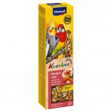 Лакомство для средних попугаев Vitakraft «Kracker Original + Almonds & Fig» 180 г / 2 шт. (миндаль и рис)