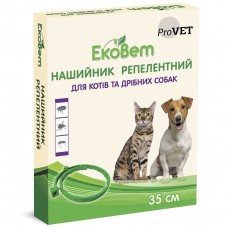 Ошейник для кошек и собак ProVET «ЭкоВет» 35 см (от внешних паразитов) - dgs