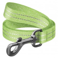 Поводок Collar WAUDOG Re-cotton светоотражающий 3 м / 25 мм (салатовый)