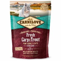 Сухой корм для стерилизованных кошек Carnilove Fresh Carp & Trout 400 г (рыба)
