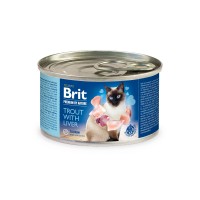 Вологий корм для котів Brit Premium Trout & Liver 200 г (паштет з фореллю та печінкою)